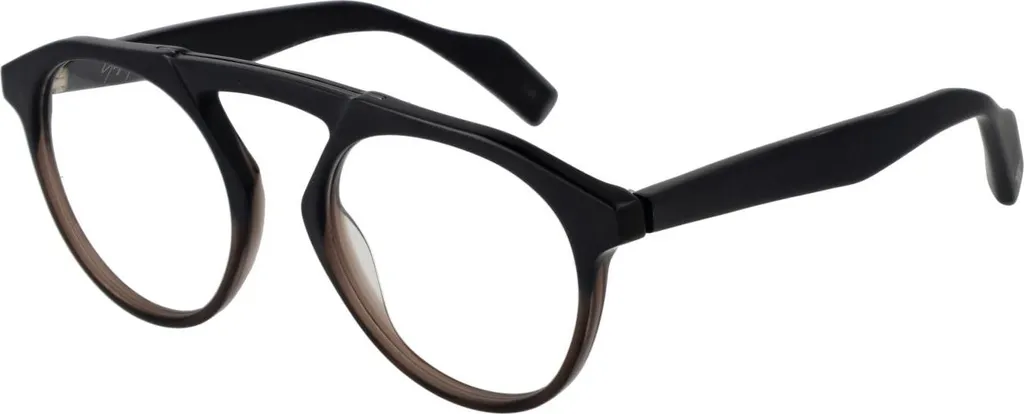 Yohji Yamamoto YY1027 621 - Occhiali Neri Aviator Streetwear
