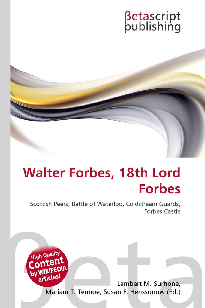 Walter Forbes, 18th Lord Forbes
