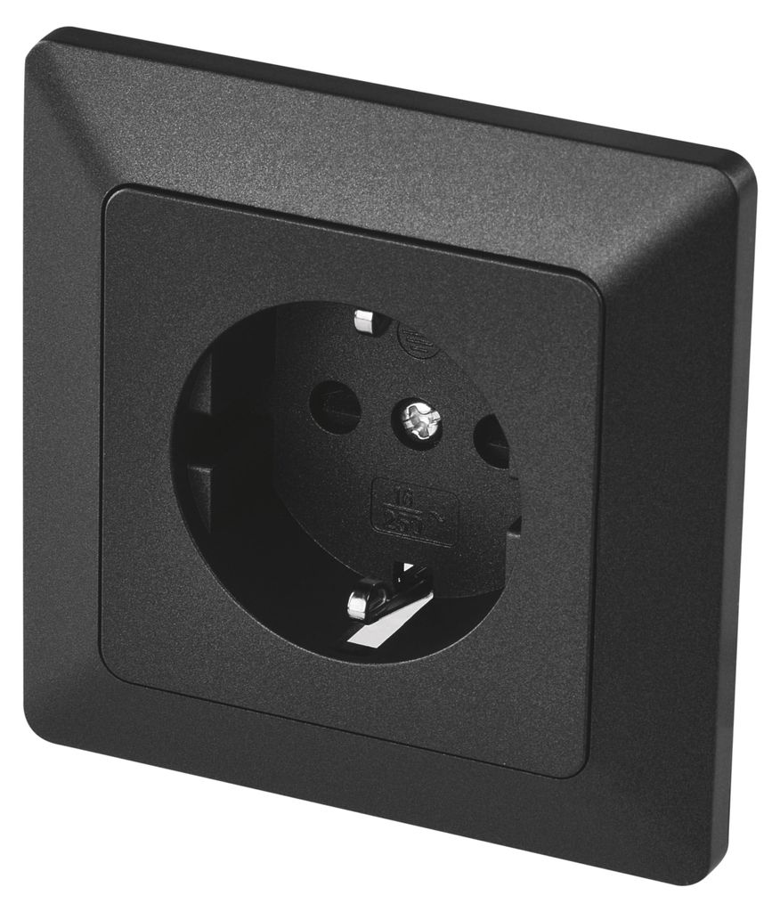 EMOS Schuko-stopcontact, inbouwmontage, 250 V, 16 A, Productafbeelding 