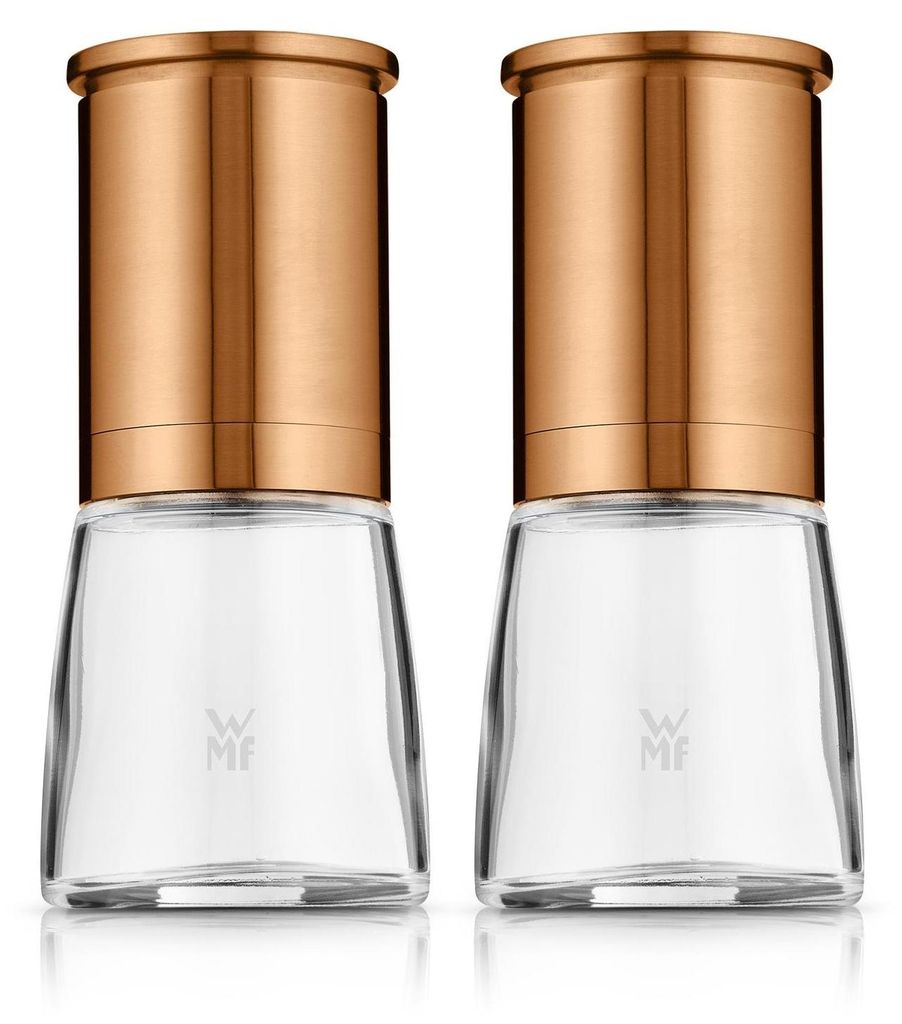WMF De Luxe Gewürzmühlen-Set, 2-teilig, Kupfer, Salz- und Produktbild 