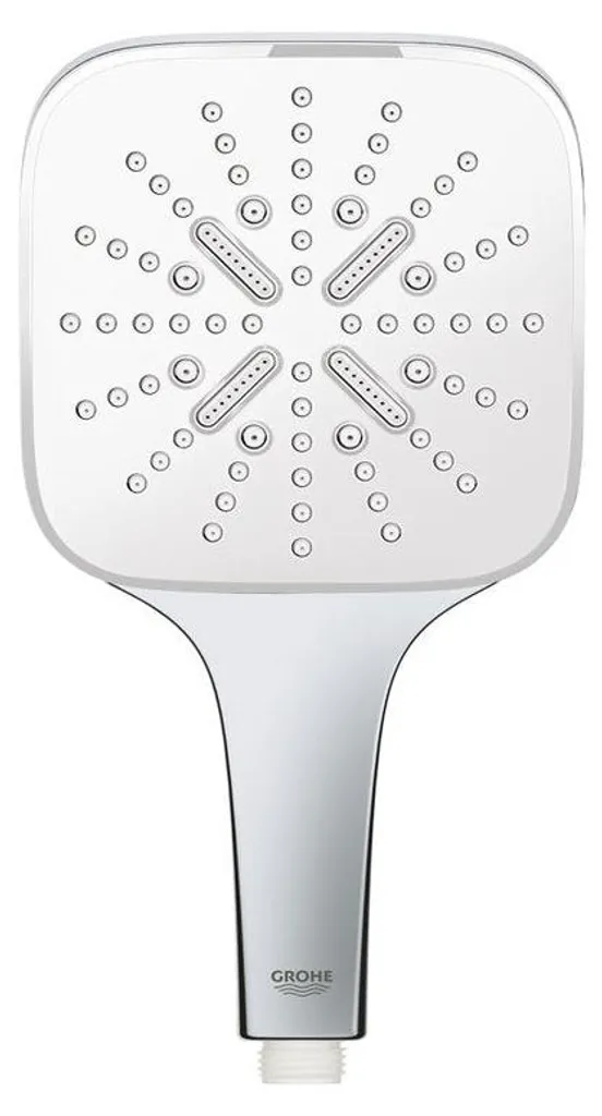 Pomme de douche à main Grohe Vitalio SmartActive 130 Cube 3 jets Chrome