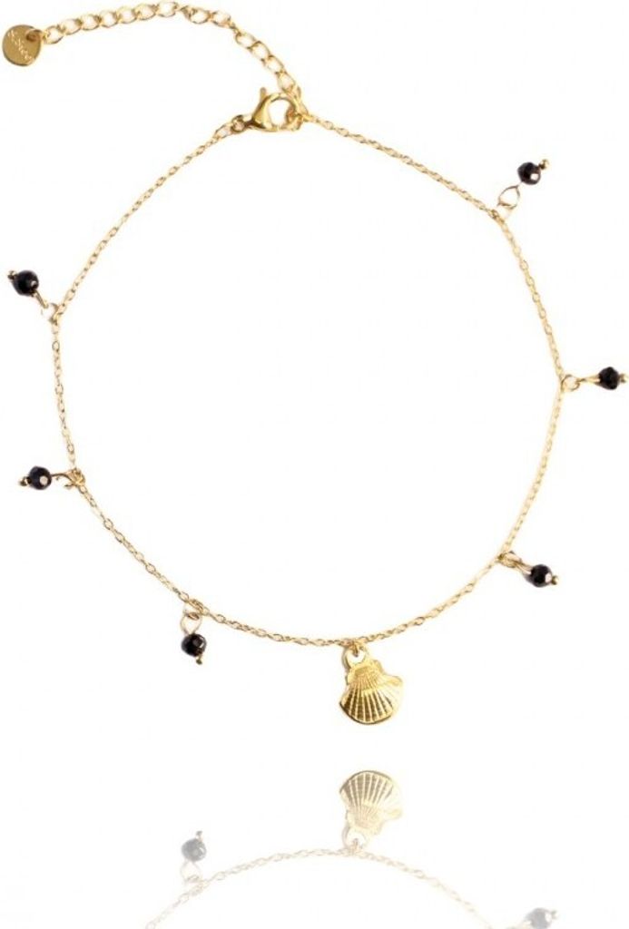 Armband aus Chirurgenstahl, 14k vergoldet, hellgold, Größe Produktbild 