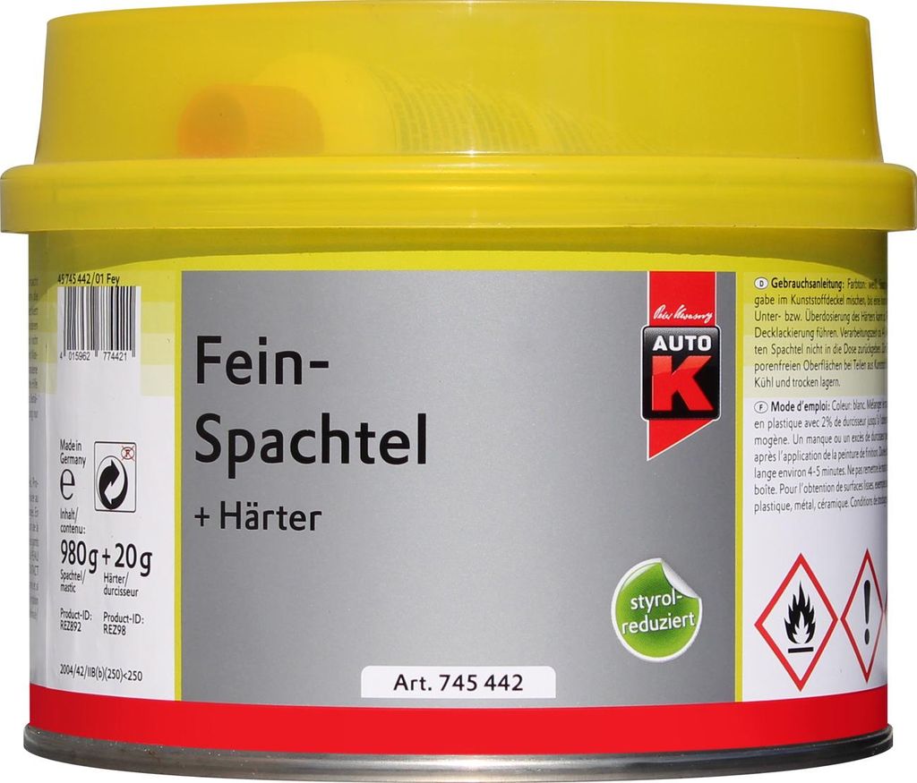 Auto-K Feinspachtel 1000 g Produktbild 