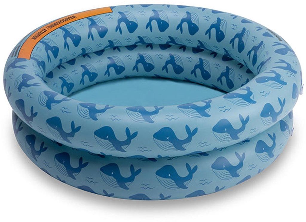Swim Essentials Swimming Baby Pool 60 cm Blue Whales 60 x 15 cm | Swimmingpool Planschbecken