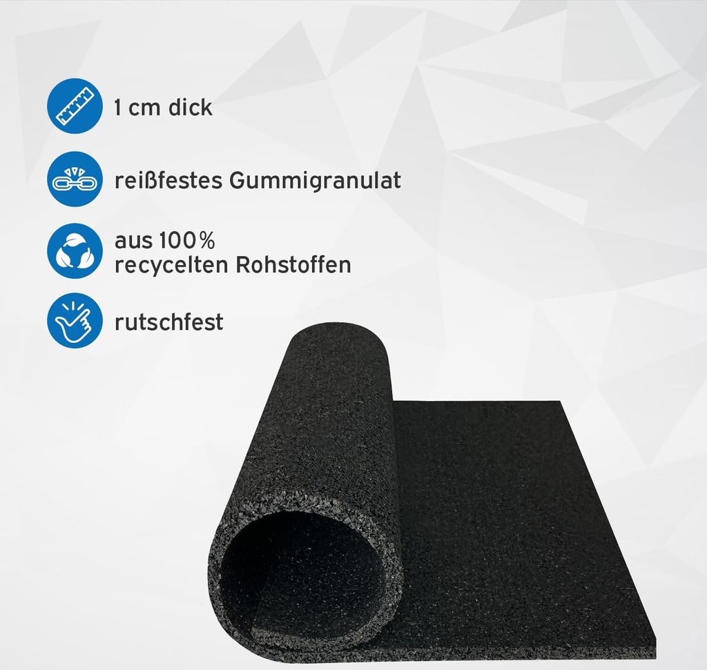kör4u Premium Antivibrationsmatte 60x60x1cm, zuschneidbar, Produktbild 10