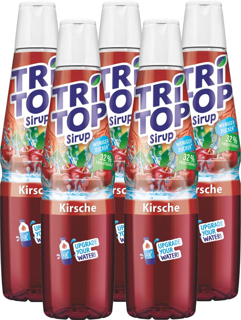 Tri Top Getränke-Sirup Kirsche 600ml - wenig Zucker & Produktbild 