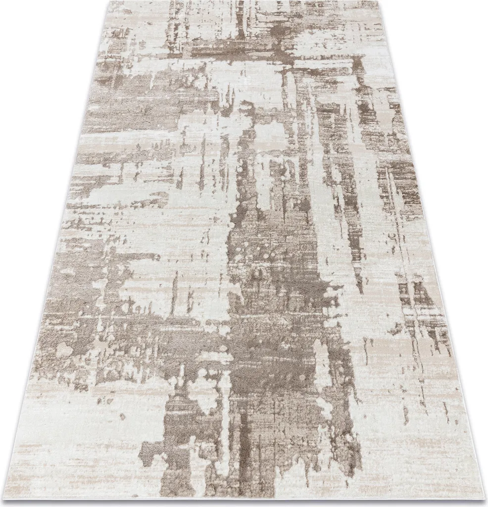 Grand tapis de salon beige moderne design abstrait BLISS 180x270