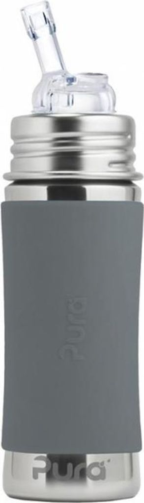 Purakiki Strohhalmflasche für Kinder, Edelstahl Sleeve Produktbild 