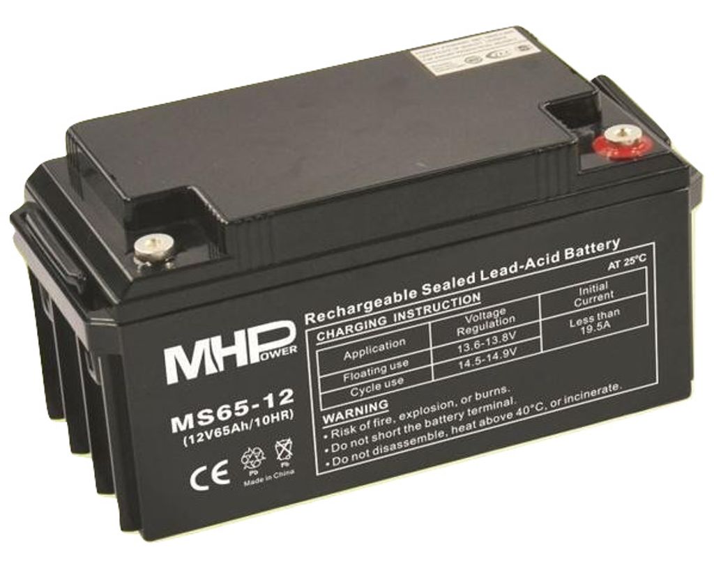 Pb-Batterie MHPower VRLA AGM 12V/65Ah (MS65-12) Produktbild 