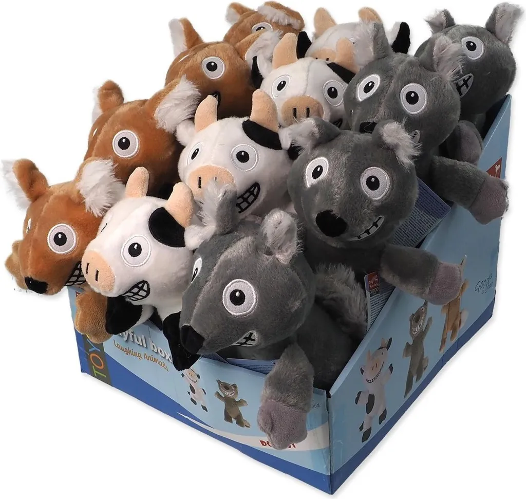 Jouet chien Fantasy Playful Box Laughing Animal Squeaky Queue 29cm
