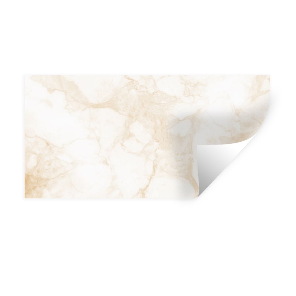 MuchoWow Wandtattoo Wandsticker Wandaufkleber Marmor - Weiß - Gold - Luxus 160x80 cm Selbstklebend und Repositionierbar - Sticker - Dekorfolie