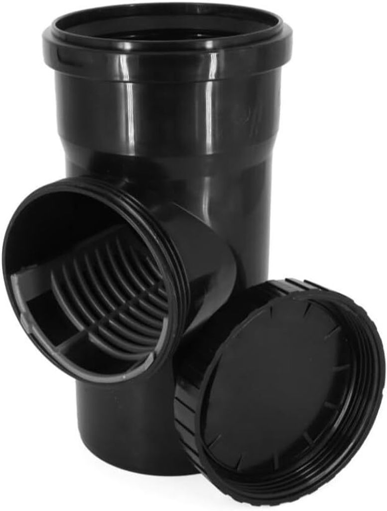 Filtr na dešťovou vodu DN 100 Ø 110 mm Černá revizní trubka Obrázek produktu 