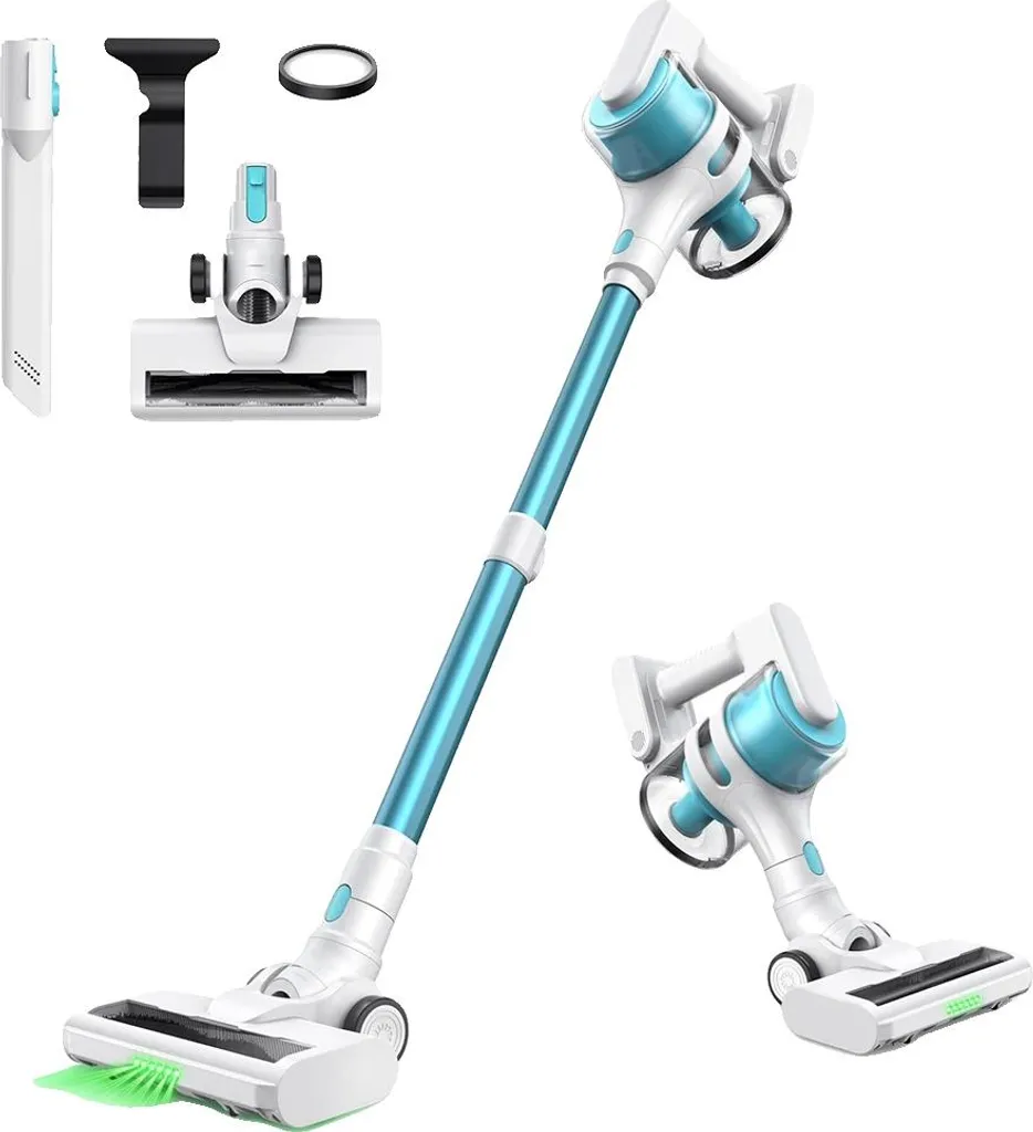 Aspirateur à main longue autonomie Moosoo S6 avec aspiration cyclonique