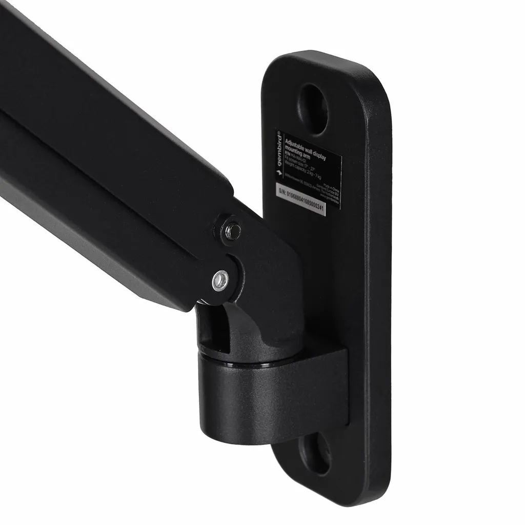 Support Écran PC Mural Robuste Charge 7kg avec Inclinaison Ajustable - 8