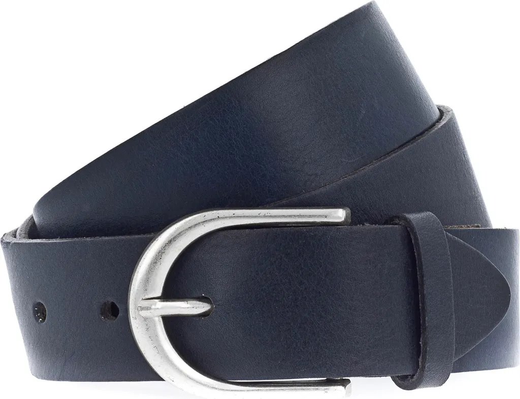 Vanzetti Classics 35mm Full Leather Belt Marine Blu W75 - Exclusive