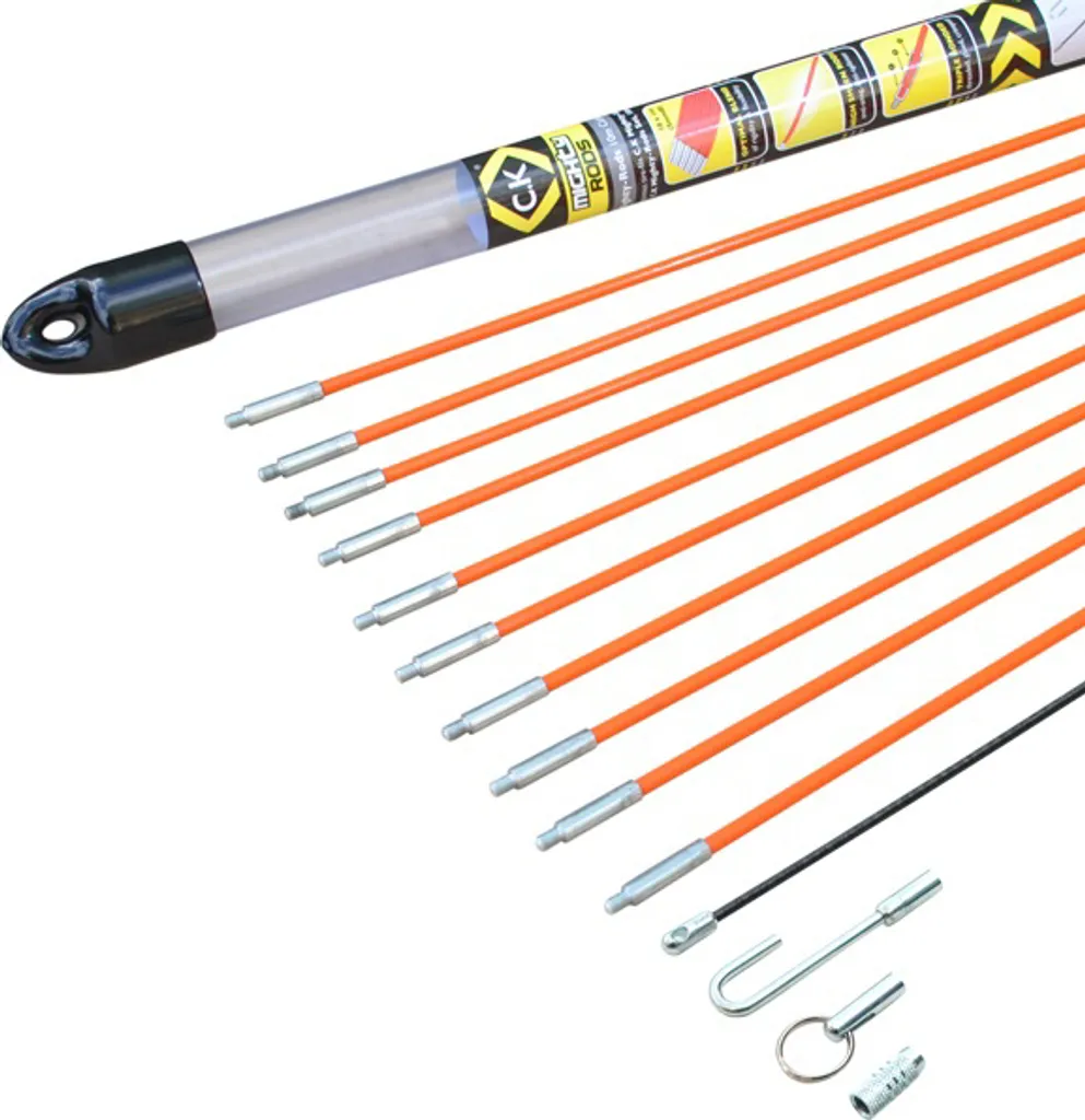 C.K T5410 Jeu de 10 barres de tirage de câbles 1m x 5mm avec accessoires