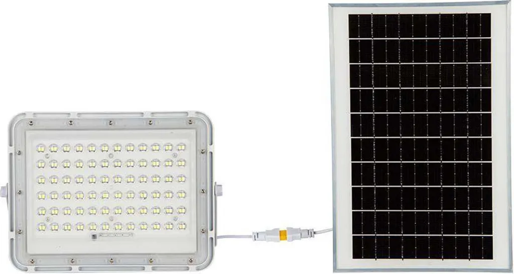 Faro Solare V-TAC VT-120W-W 15W 6400K Bianco con Pannello e Telecomando
