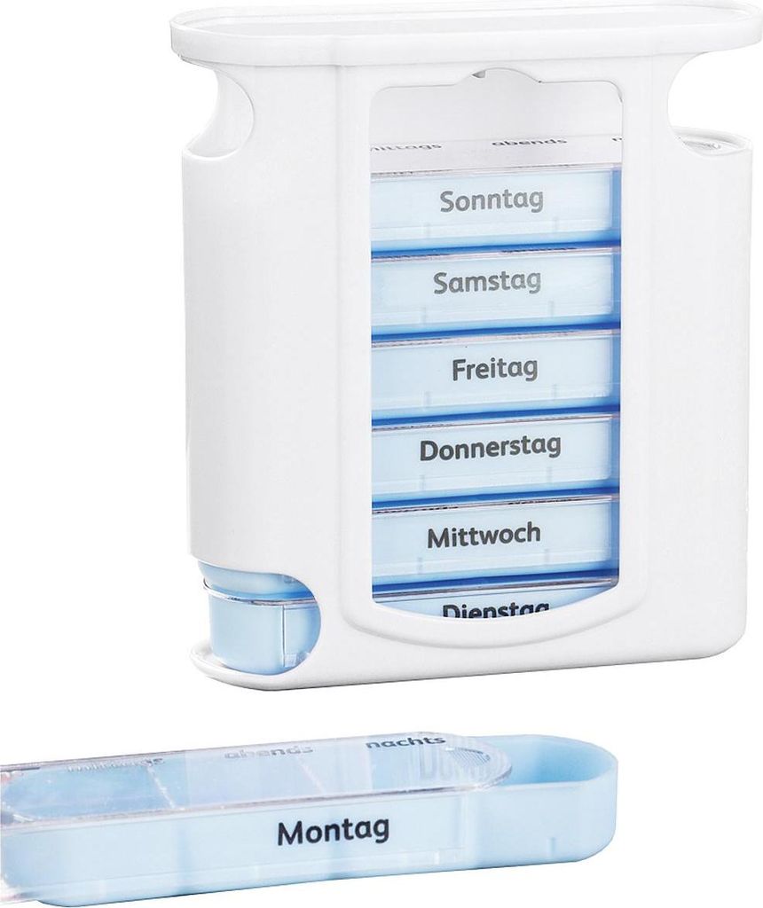 HI Tablettenbox für 7 Tage 11,5x13x4cm | 5 Stück im Set Zdjęcie produktu 