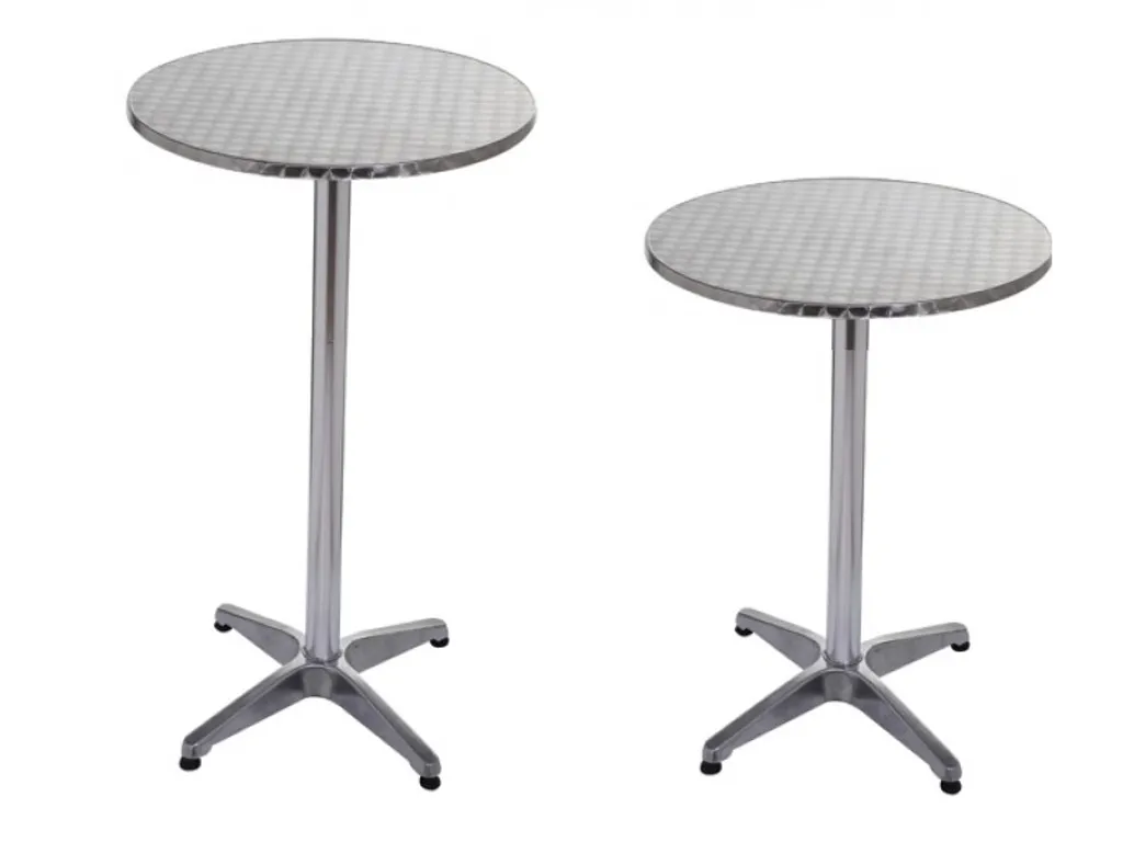 Table de bar Bc-elec BS11011-6 en aluminium Ø60cm réglable 70-110cm