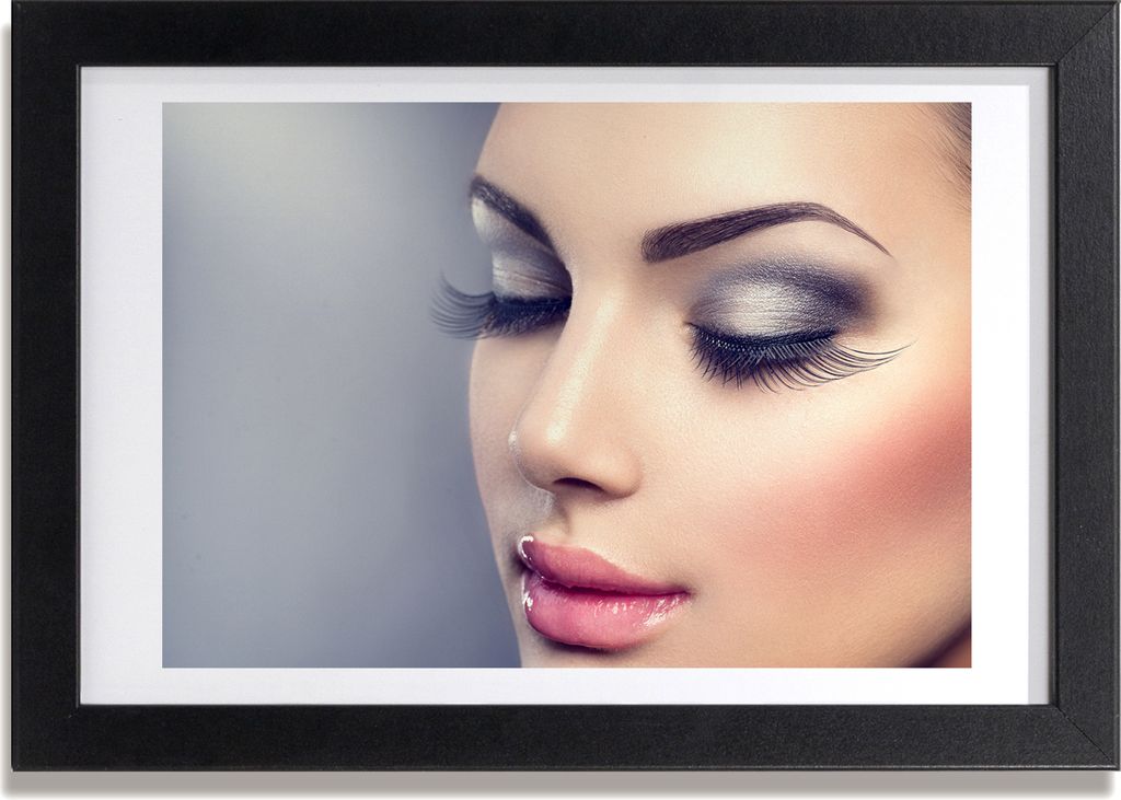 Bild 30x20 MDF-Rahmen, Wandkunst perfekte Make-up