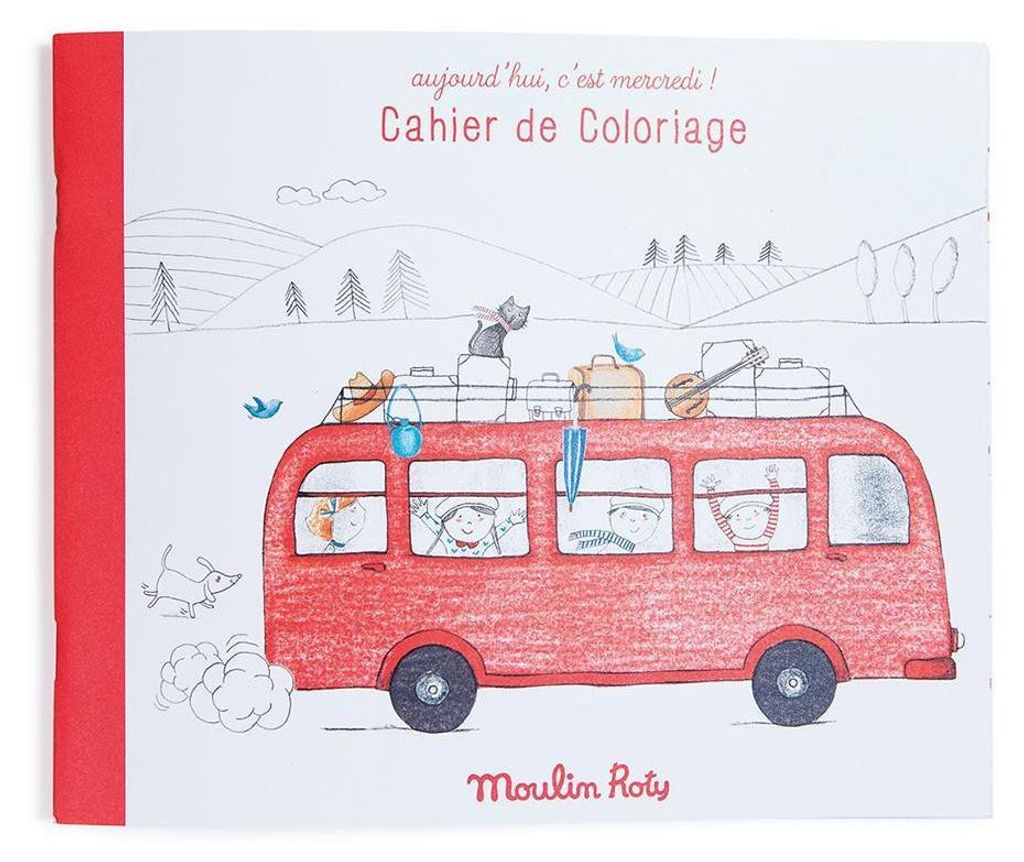 Skizzenbuch mit vorgezeichneten Vorlagen zum Zeichnen, Moulin Roty