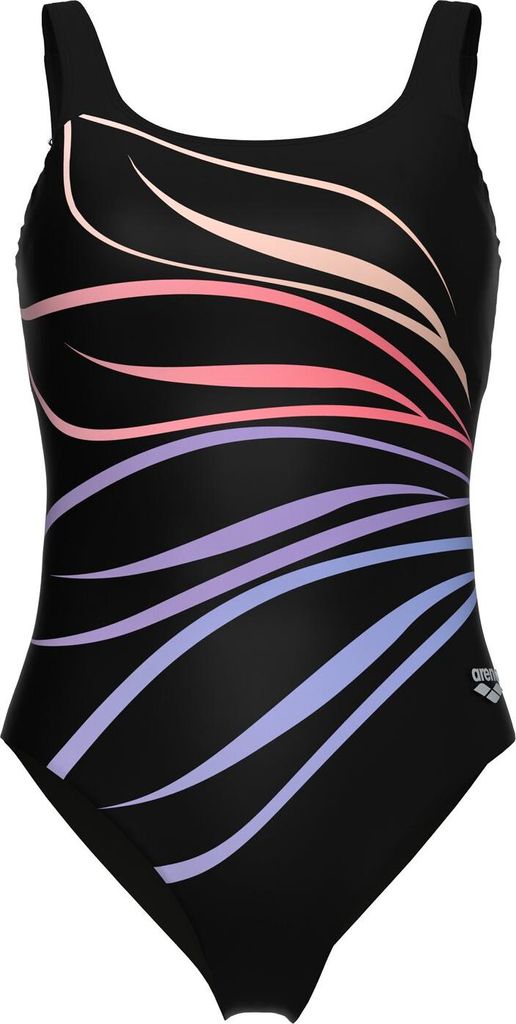 Women's Arena Swimsuit Susanna U Back Black Multi- Black Black Multi- Black 48
