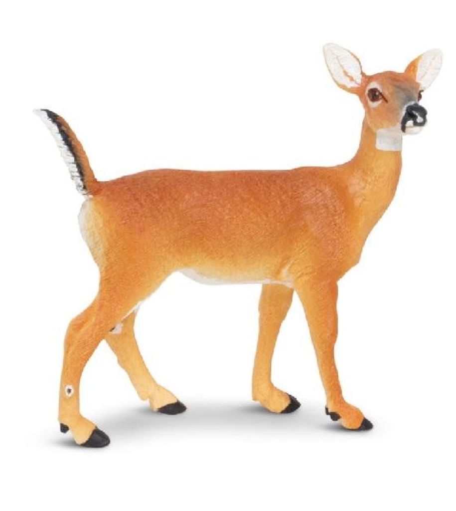 Safari Ltd 180129 Weißschwanzhirschkuh 10 cm Serie Wildtiere