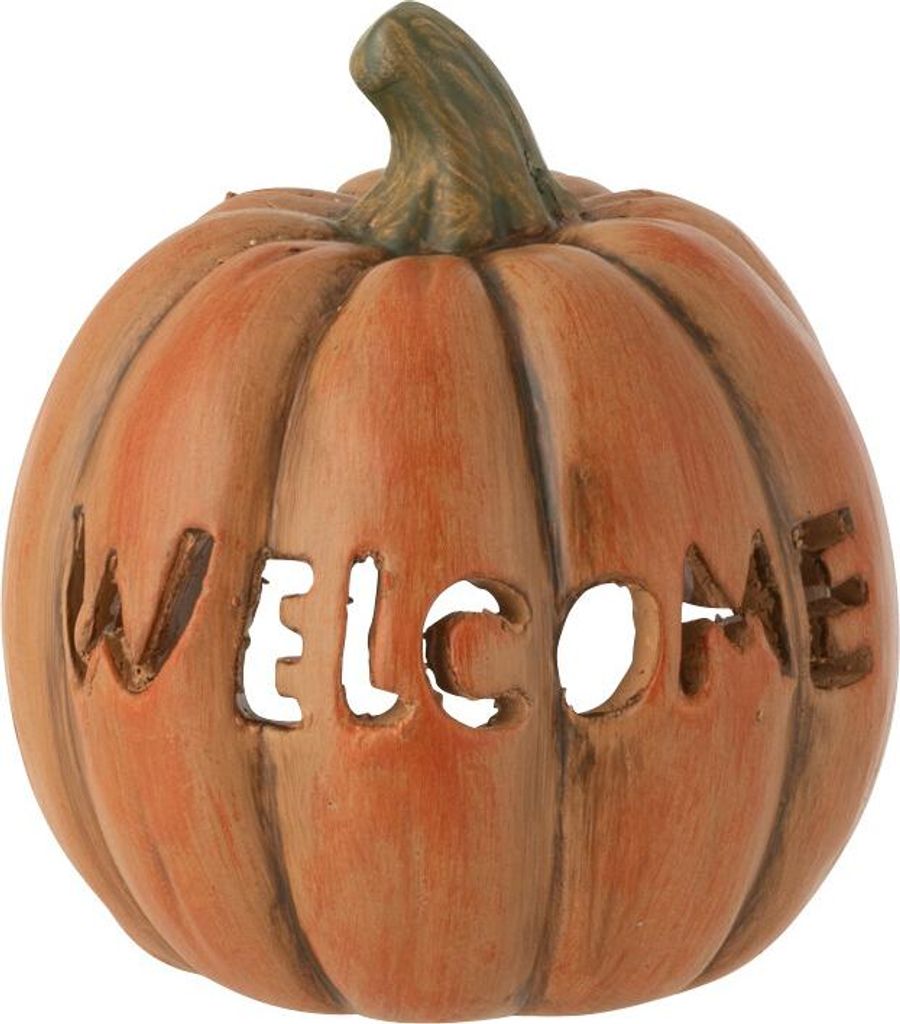 J-Line Kürbis Welcome Ton Karamell Small