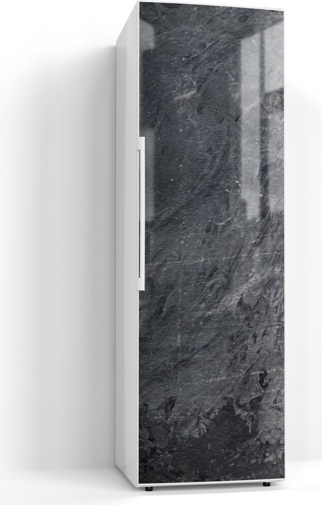 DEQORI Magnetmatte Kühlschrank Standard 60x190 cm 'Schiefertafel mit Gemüse' Magnetfolie