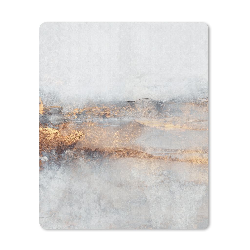 MuchoWow Mauspad Mousepad Nebel - Gold - Abstrakt 30x40 cm - Mousepads - Maus Mat - Pad - Mausunterlage - Mausmatten