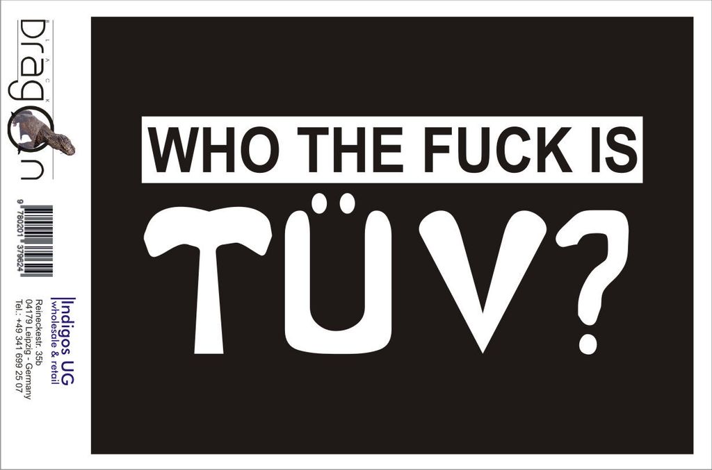 Aufkleber / Autoaufkleber - JDM / Die cut / Auto / OEM - Who the F... is - 210x100mm rot - Heckscheibe / Heckscheibenaufkleber