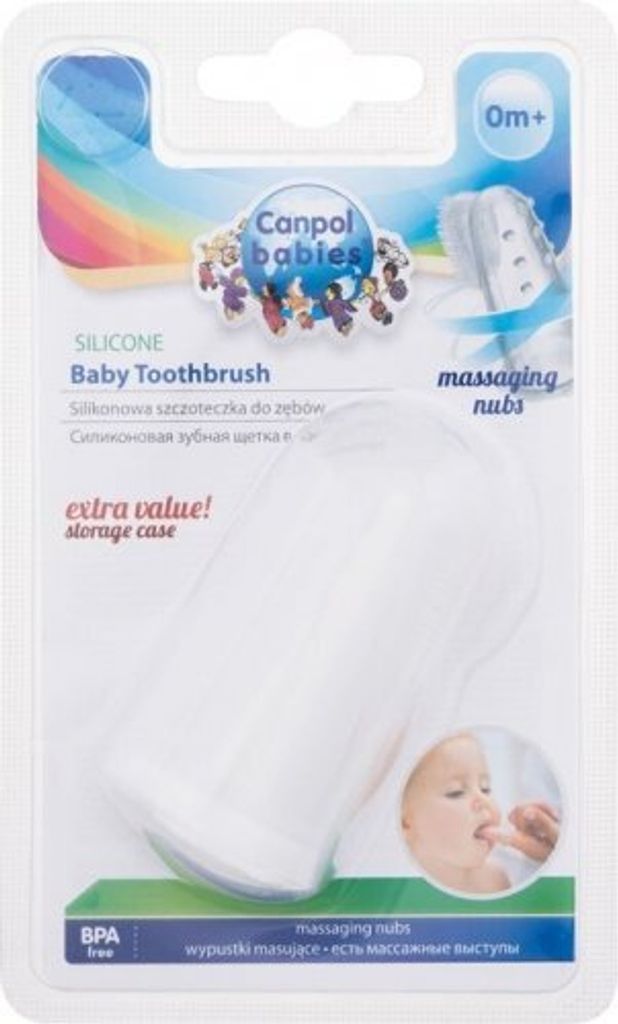 Canpol Babies Silikon Babyzahnbrste mit Noppen