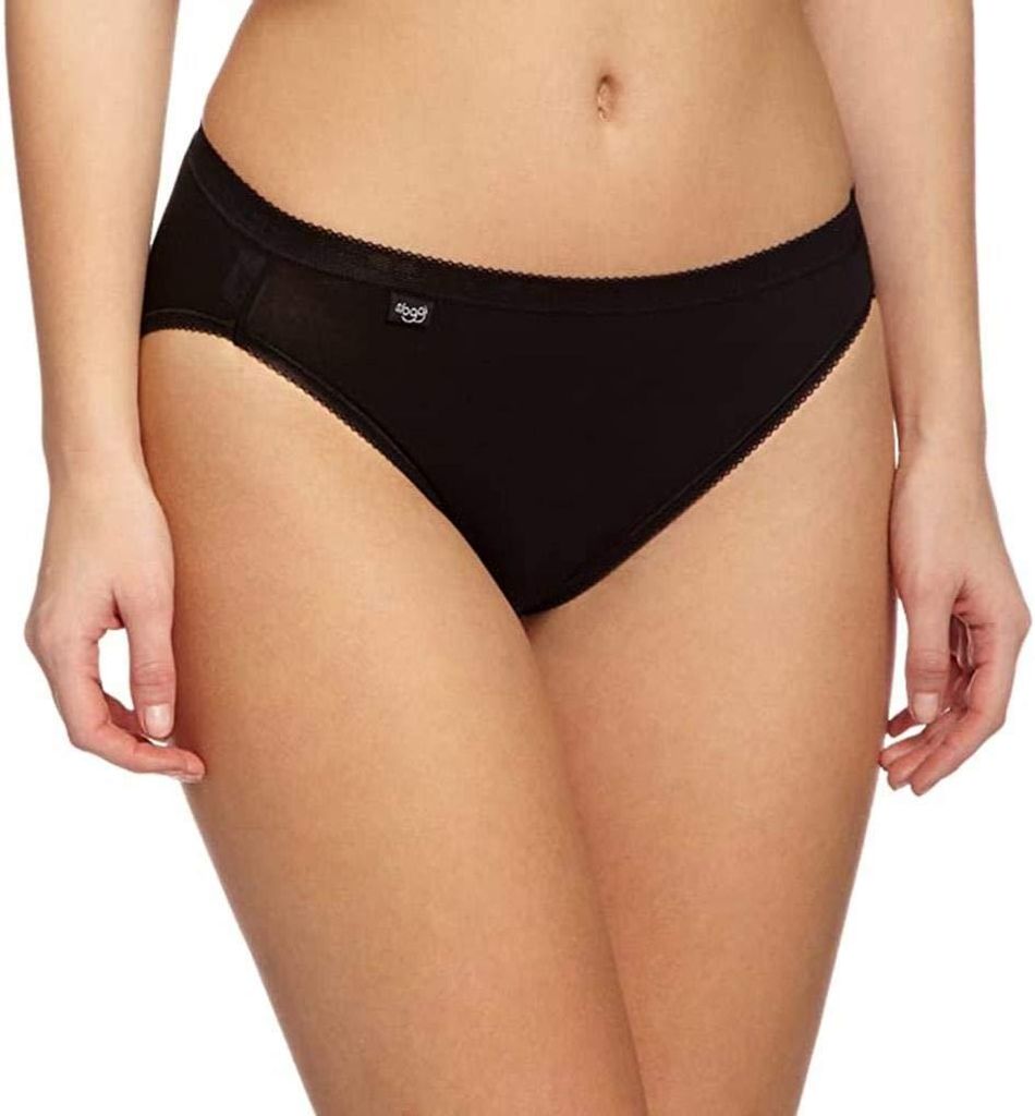 Sloggi Damen Unterhose Basic+ Tai , 4-Pack, 42, Schwarz Produktbild 