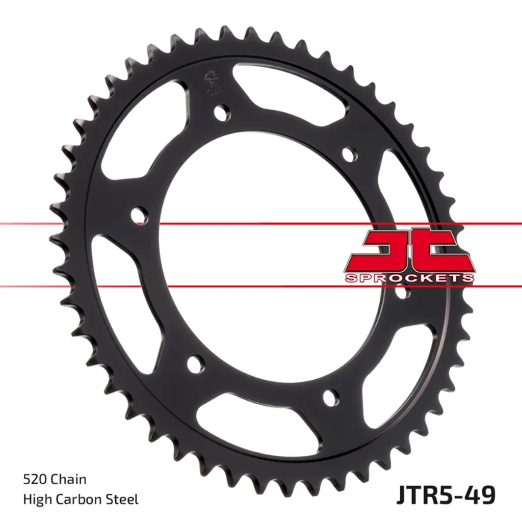 Couronne moto 49Z pas 520 SW idéale pour le remplacement de chaîne