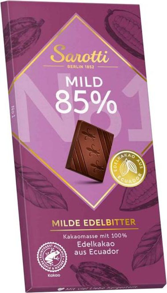 Sarotti Mild 85% Milde Edelbitter 100g Produktbild 