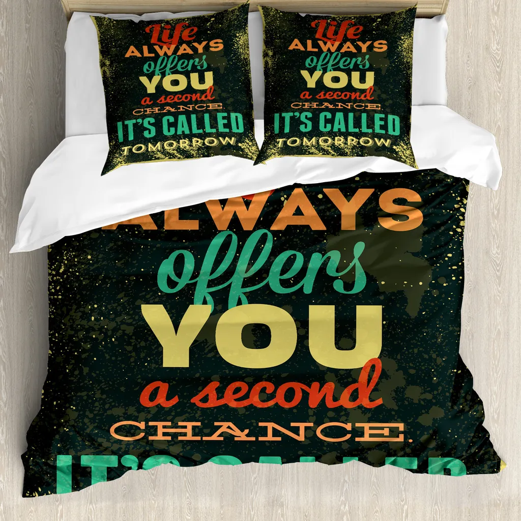 Set Letto Grunge Verde Giallo ABAKUHAUS 155x220 | Design Industriale