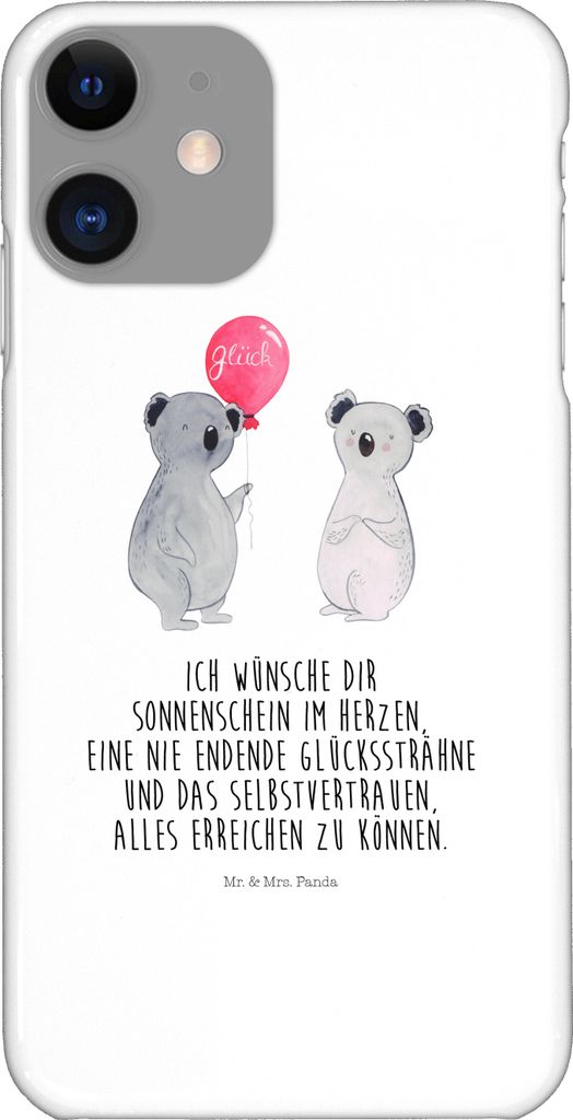 Mr. & Mrs. Panda Iphone 11 Handyhülle Koala Luftballon - Weiß - Geschenk, Cover, Handy Case, Geburtstag, Koalabär, Hülle, Party, Schutzhülle