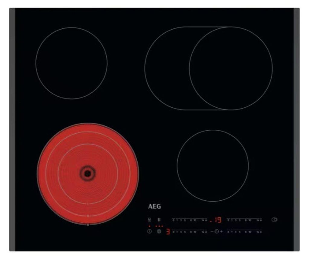 AEG TO64RA07FB Kochfeld Glaskeramik 60cm Facette autark Direct-Control