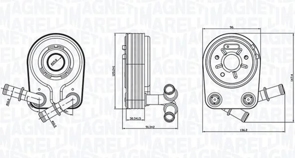 Refroidisseur d'huile pour Alfa 147 1.9D : Maintenance Circuit Huile