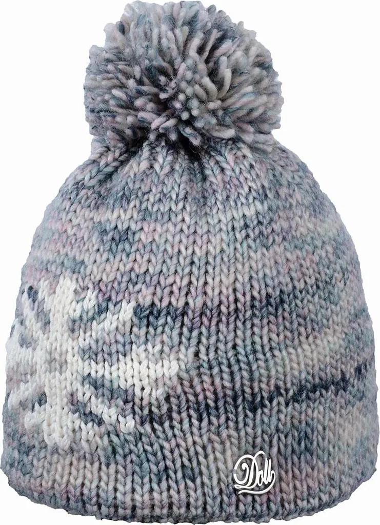 Cappello Invernale Döll: Eleganza Grigia con Pompon per Piccoli Trendsetter