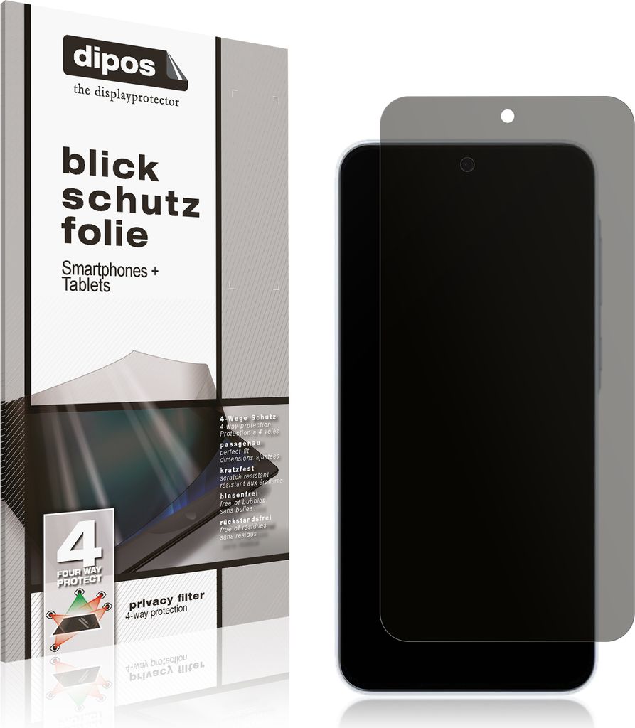 Blickschutzfolie für Samsung Galaxy A35 5G matt Schutzfolie Folie Display Schutz dipos