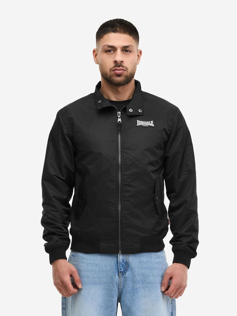 Herren Jacke schmale Passform AKELD Black/Ecru/Tartan L Lonsdale