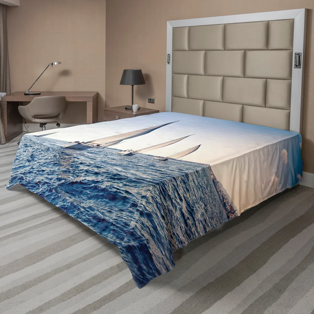 Lenzuolo Nautico ABAKUHAUS 260x228 cm | Stile Regata Mediterraneo