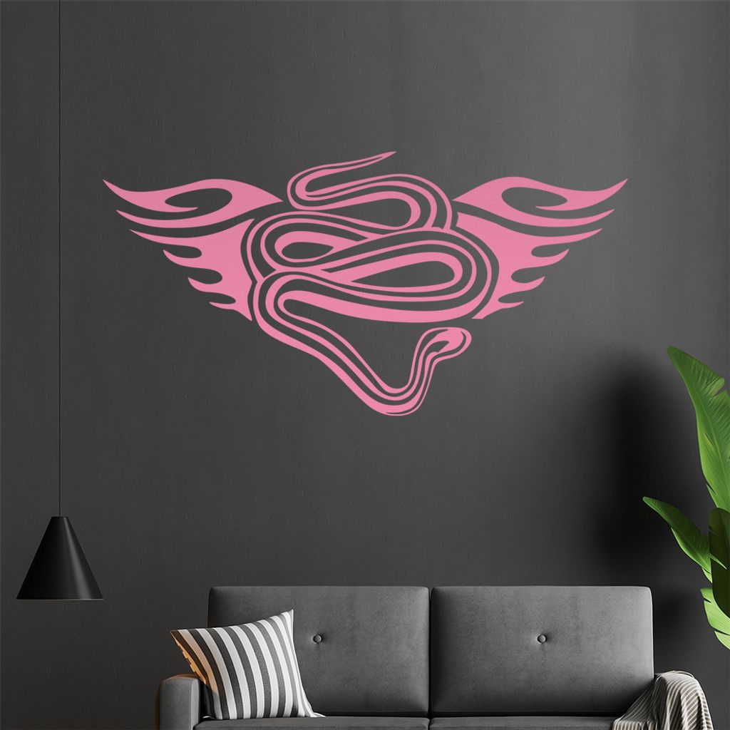 Tribal Schlange Wandtattoo in 6 Größen - Wandaufkleber Wall Sticker - Dekoration, Küche, Wohnzimmer, Schlafzimmer, Badezimmer