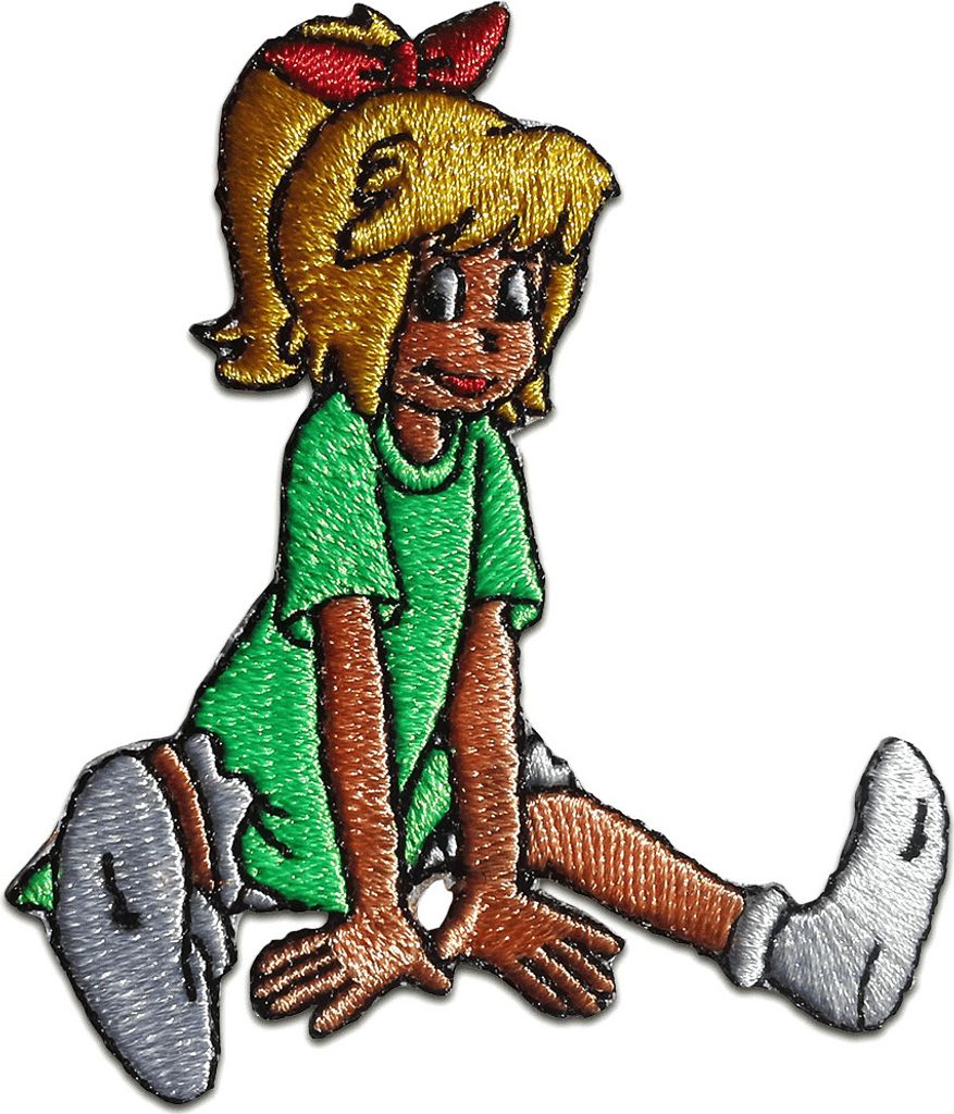Bibi Blocksberg Sitzend Comic Kinder - Aufnäher, Bügelbild, Produktbild 