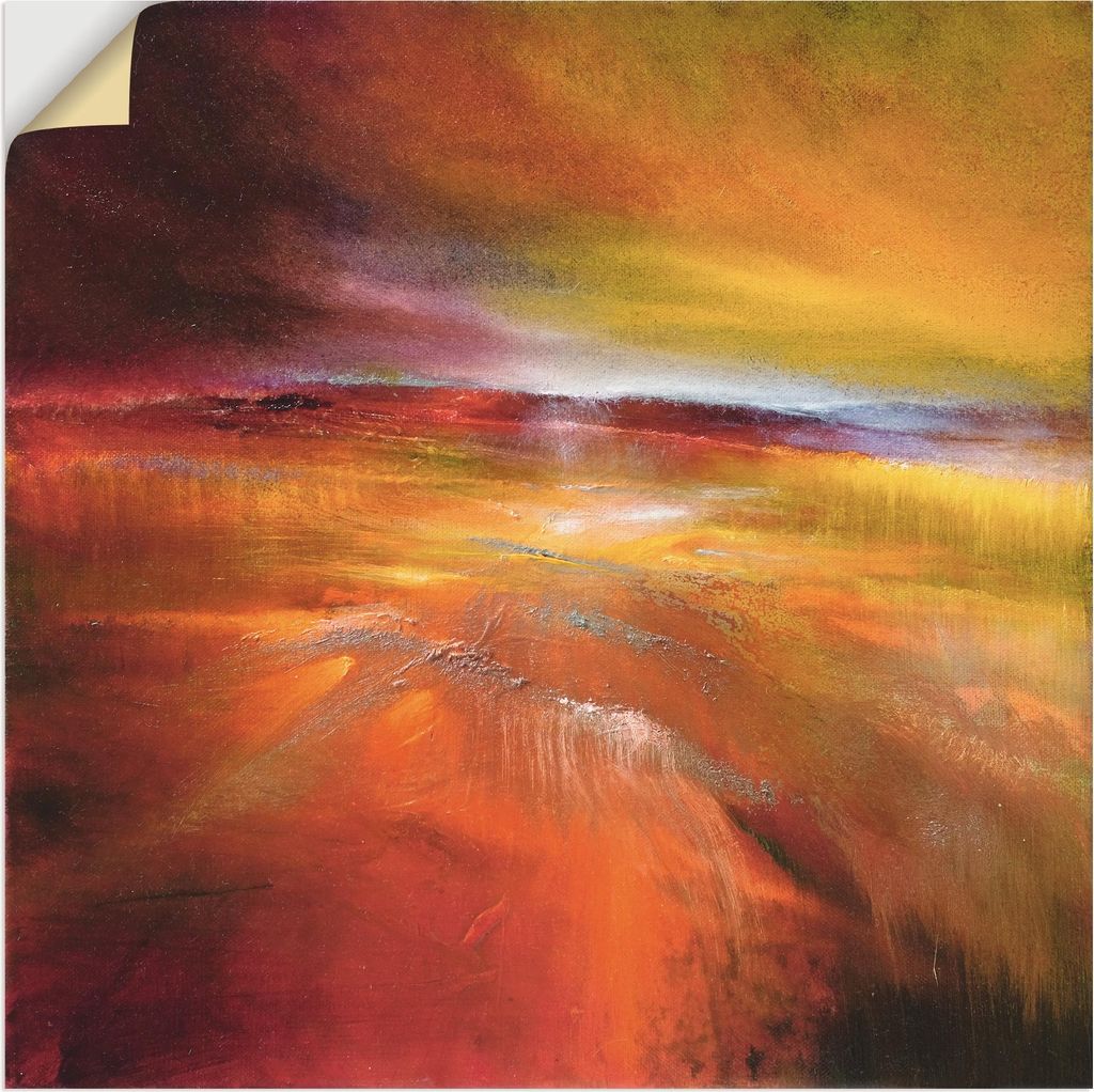 ARTland Wandbild, selbstklebend Ernteland Größe: 50x50 cm
