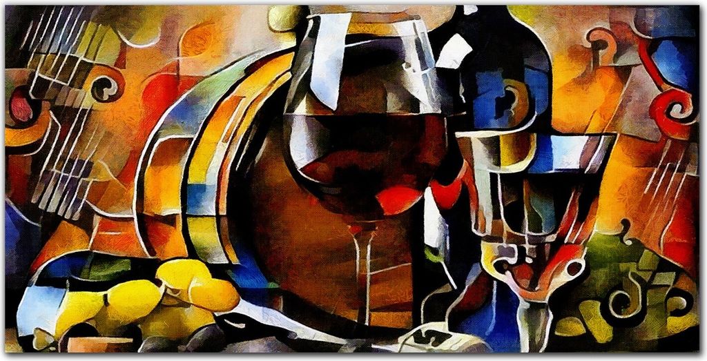 Coloray Bild aus Leinwand 140x70 Leinwand Dekoration - Alkohol