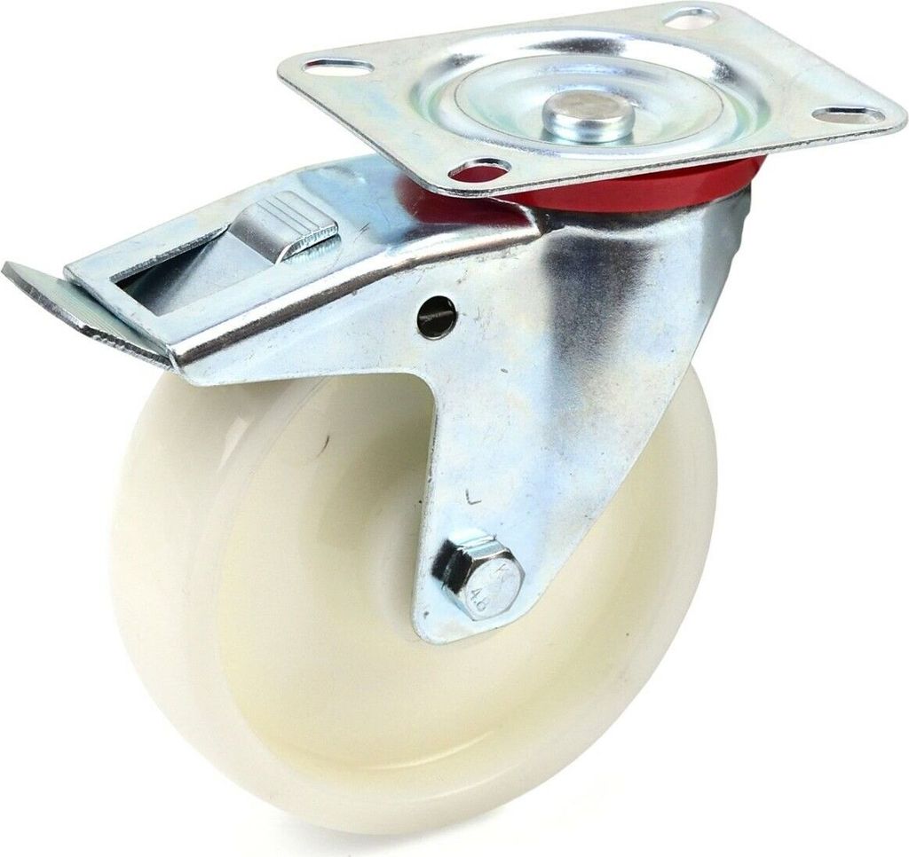 Schwenkbares Rad mit Bremse 125mm PP