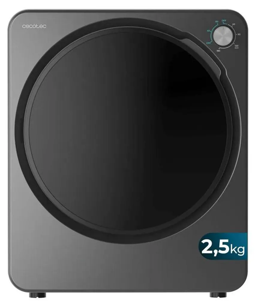 Sèche-linge 2,5kg Cecotec Bolero Dresscode Dry avec hublot transparent