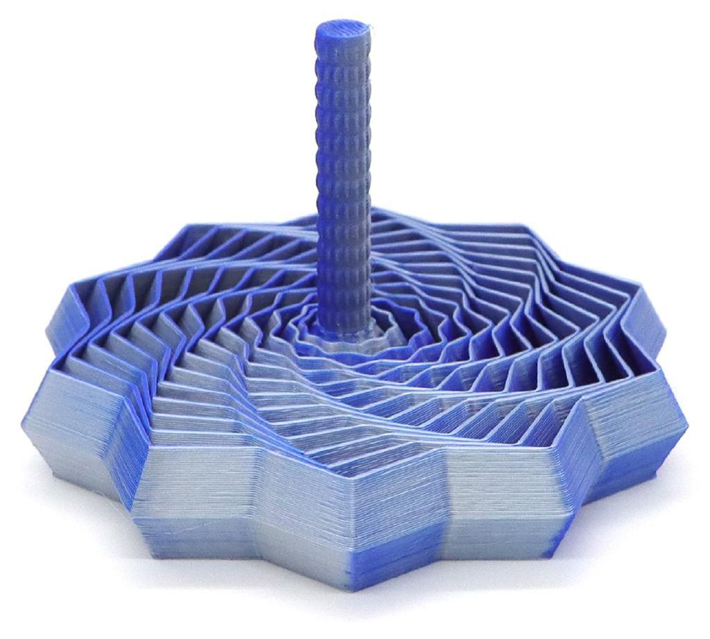 Ausziehbarer sensorischer Fidget-Stern, 3D-gedrucktes fraktales Stressabbau-Spielzeug, wirbelndes Spiraldesign, Fidget-Spielzeug mit Griff zur Angs...